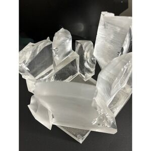 Votive Candle Holder Clear Faux Crystal Resin Decor Collectible Art Deco